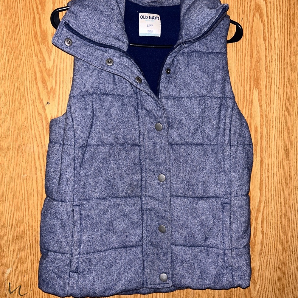Thick blue vest